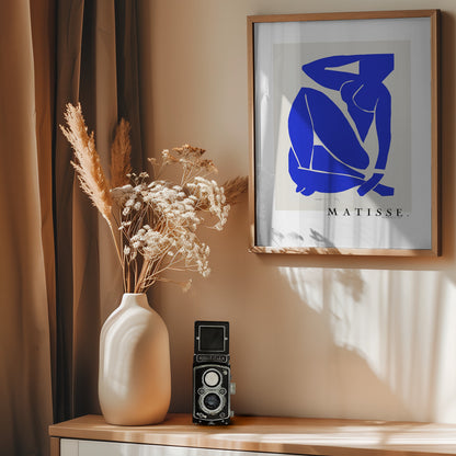 Nudo Blu III 1952 Boarder - Poster / Art Print - interiör