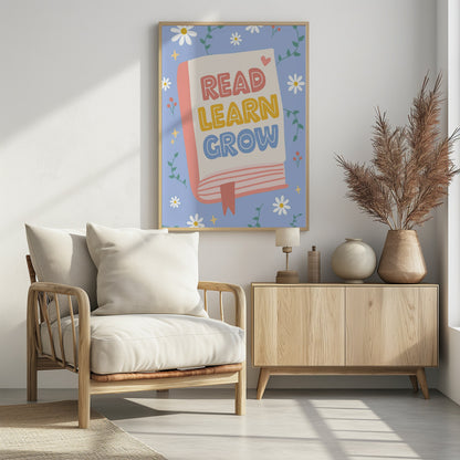Read Learn Grow 4 - Poster / Art Print - interiör