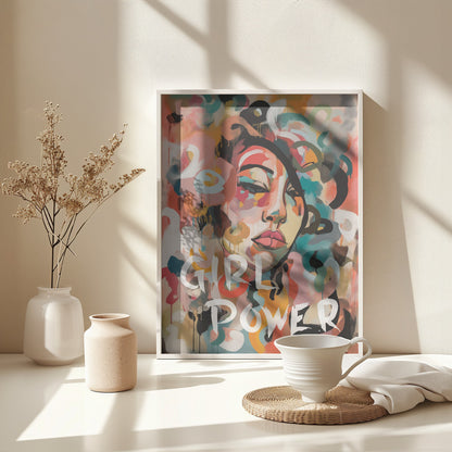 Girl Power - Poster / Art Print - interiör