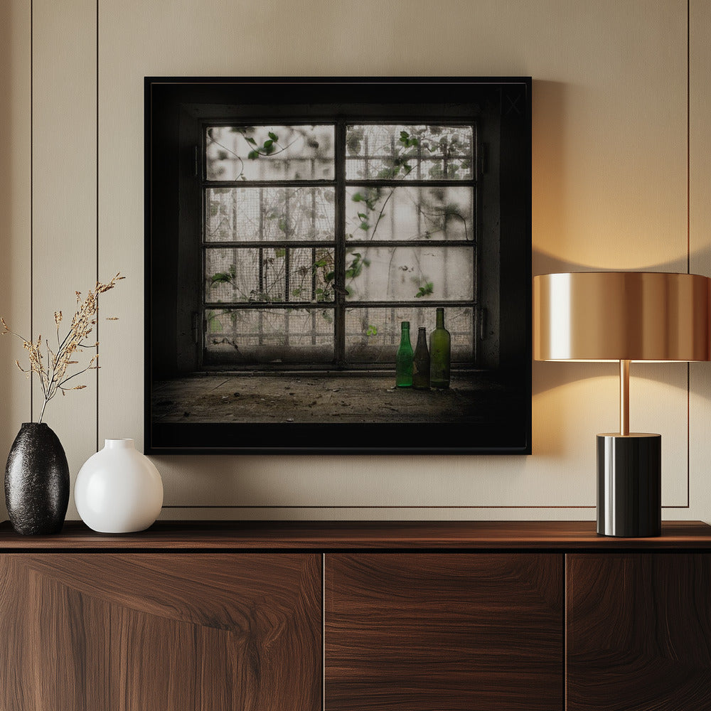 Still-Life with glass bottle - Poster / Art Print - interiör