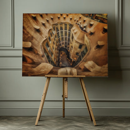 Casa Milà, La Pedrera, Barcelona. - Poster / Art Print - interiör