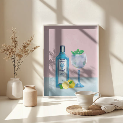 Gin Cocktail - Poster / Art Print - interiör