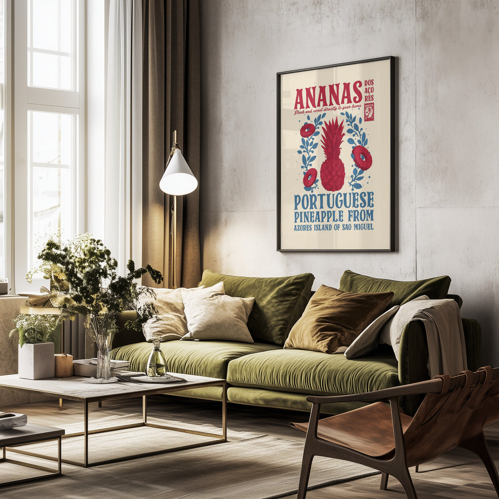 Pineapple kitchen print - Poster / Art Print - interiör