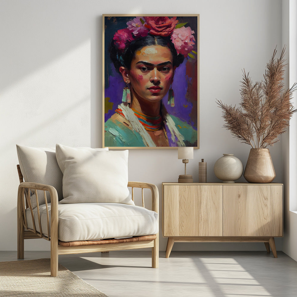 Portrait Of Frida - Poster / Art Print - interiör