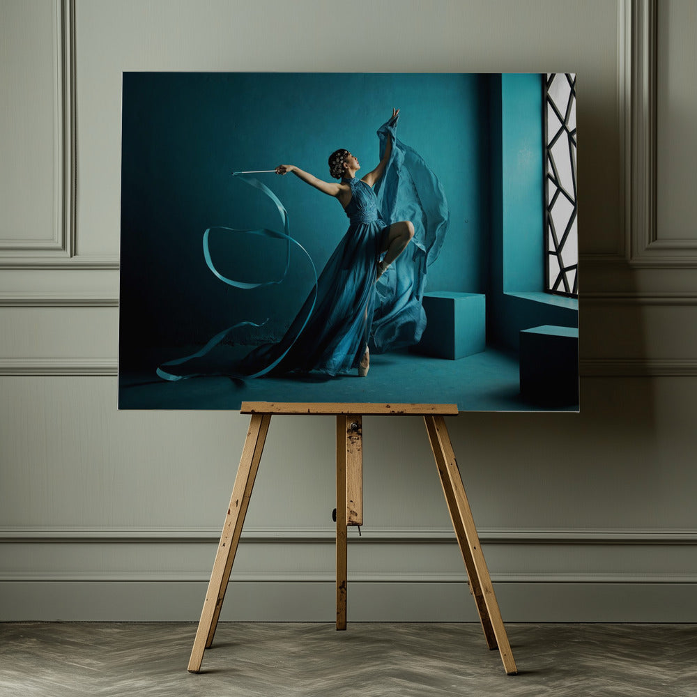 Blue Ribbon - Poster / Art Print - interiör