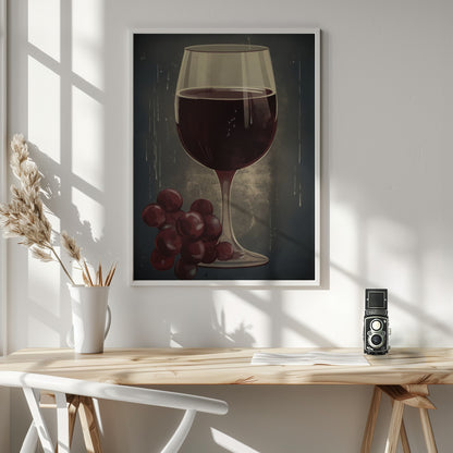 Red Red Wine No 1 - Poster / Art Print - interiör