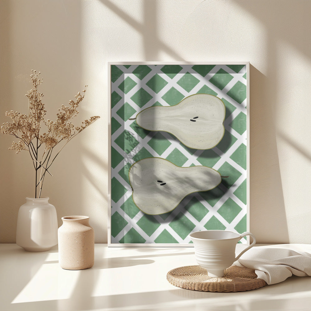 Pears - Poster / Art Print - interiör