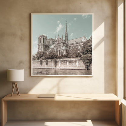 PARIS Cathedral Notre-Dame | urban vintage style - Poster / Art Print - interiör