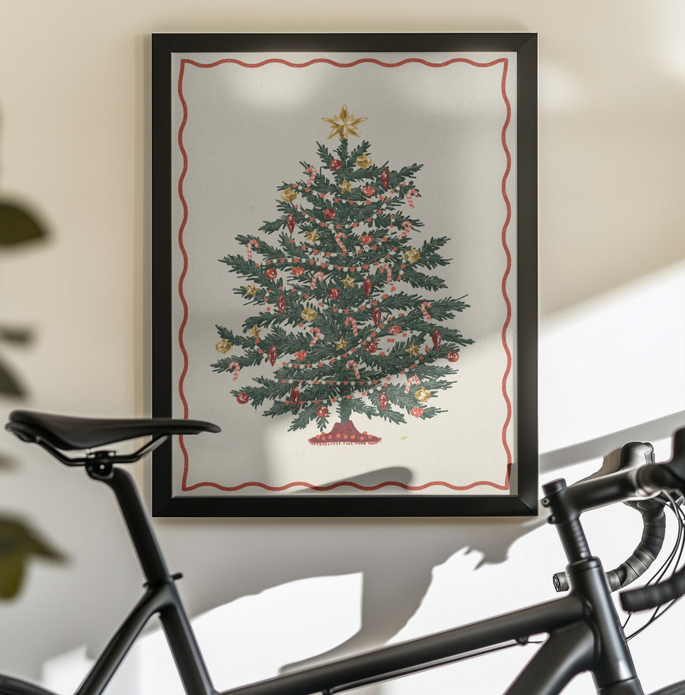 Christmas tree - Poster / Art Print - interiör