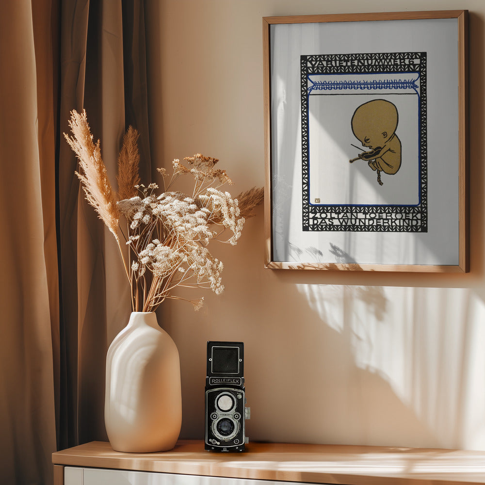 Vaudeville Act 6  Zoltan Toeroek, Child Prodigy - Poster / Art Print - interiör