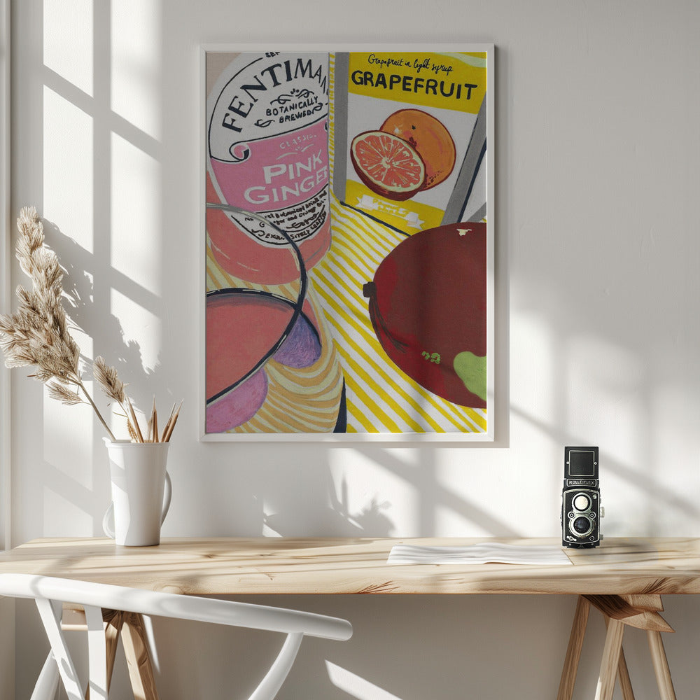 Fentimans Pink Ginger - Poster / Art Print - interiör