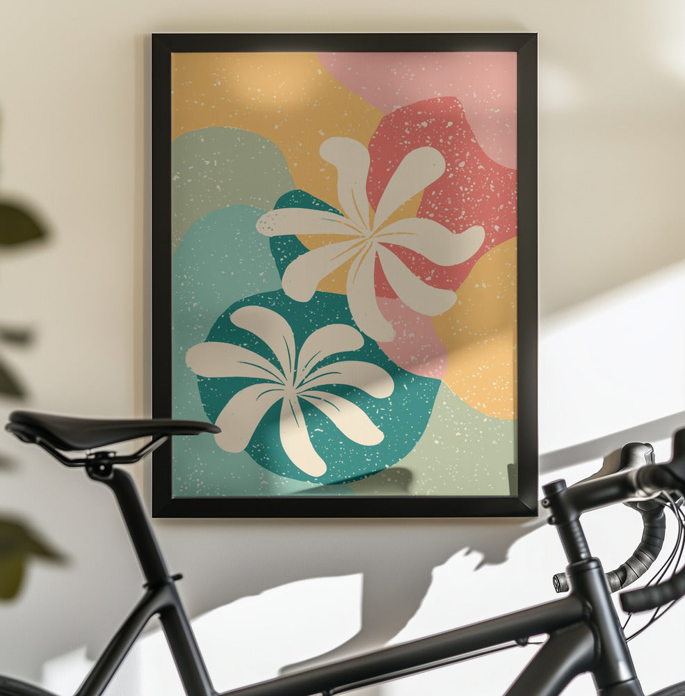 Abstract Flowers - Poster / Art Print - interiör