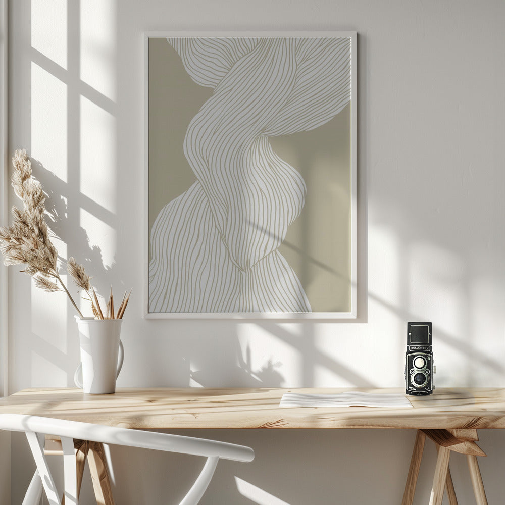 Fibers No 3 - Poster / Art Print - interiör