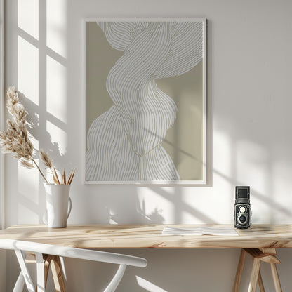 Fibers No 3 - Poster / Art Print - interiör