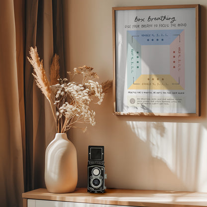 Box Breathing - Poster / Art Print - interiör