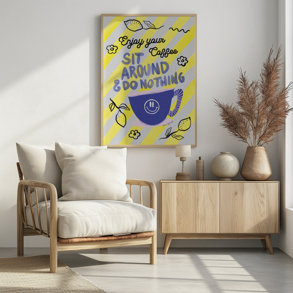 Enjoy Coffee - Poster / Art Print - interiör