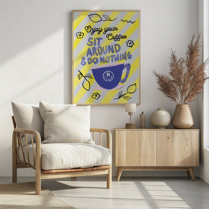Enjoy Coffee - Poster / Art Print - interiör