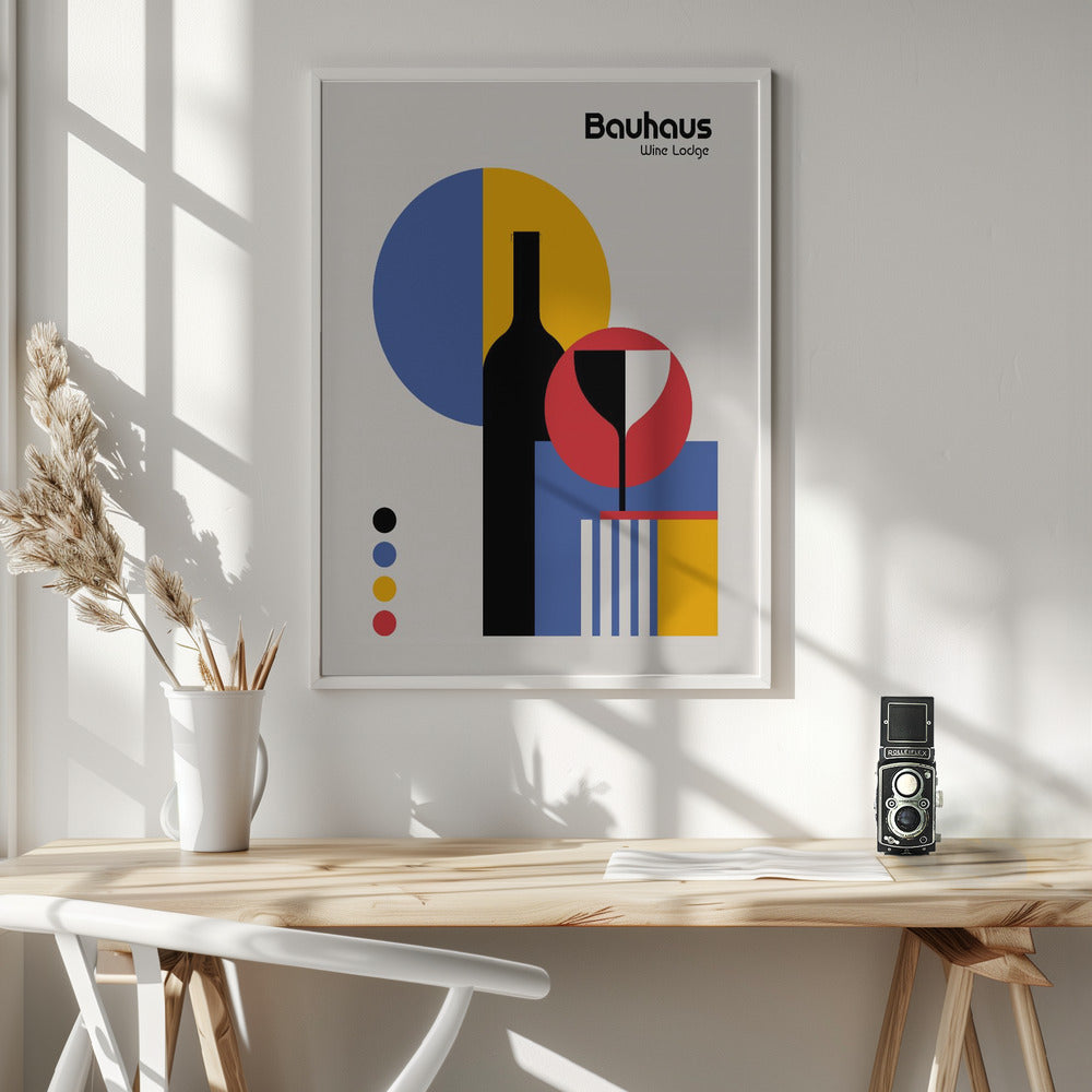 Bauhaus Wine Lodge - Poster / Art Print - interiör