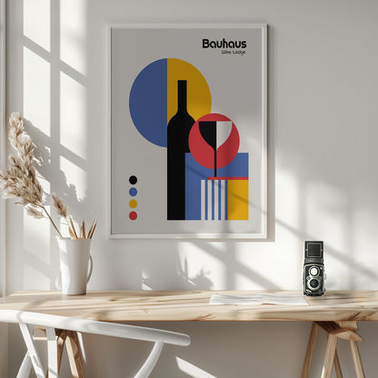 Bauhaus Wine Lodge - Poster / Art Print - interiör