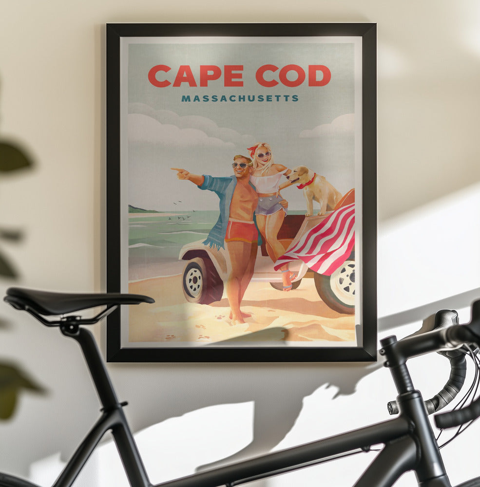 Cape Cod Massachusetts Summer Beach Art - Poster / Art Print - interiör