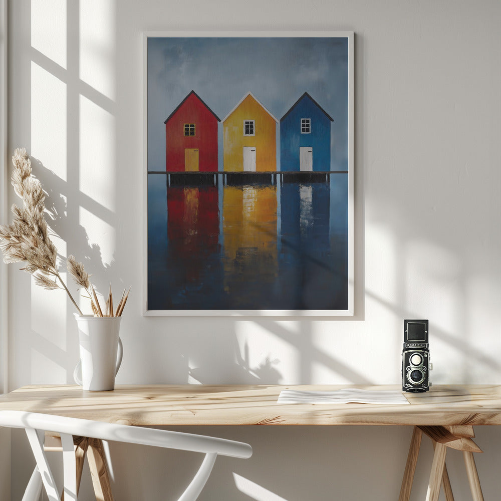 Harbour Harmony - Poster / Art Print - interiör