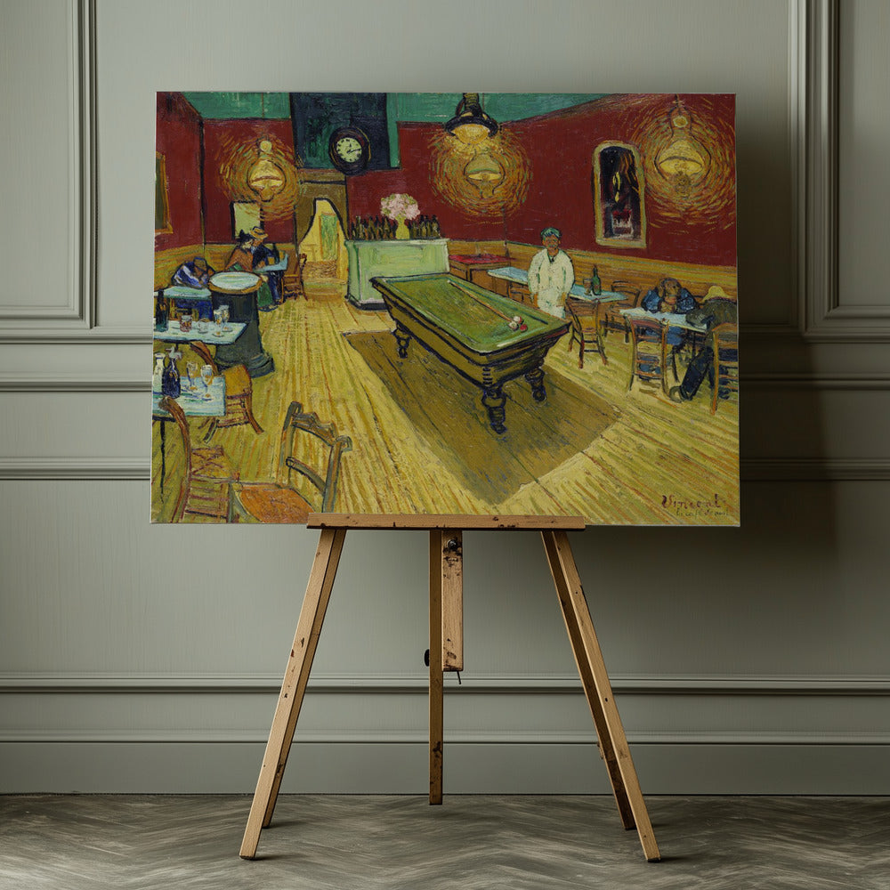 Le Café De Nuit (the Night Café) (1888) By Vincent Van Gogh - Poster / Art Print - interiör