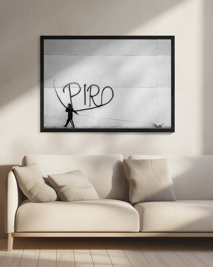 The Lady with the Dog - Poster / Art Print - interiör