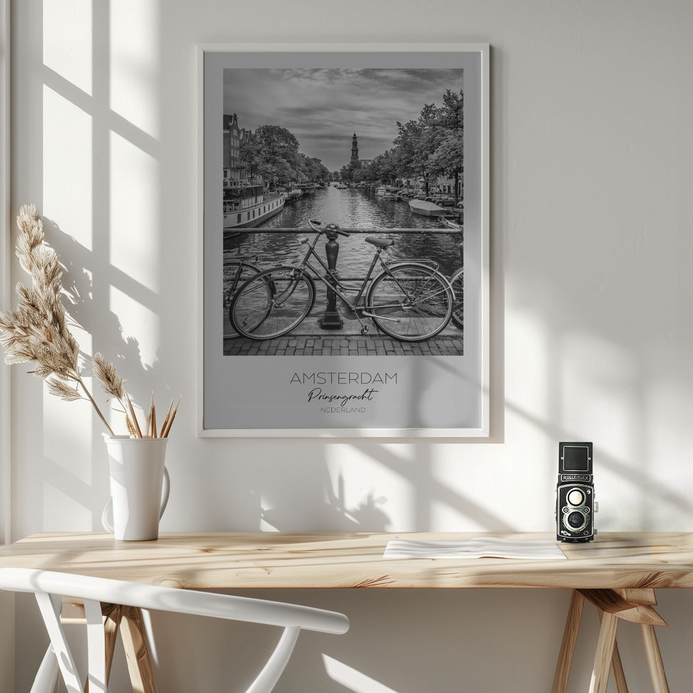 In focus: AMSTERDAM Prinsengracht - Poster / Art Print - interiör