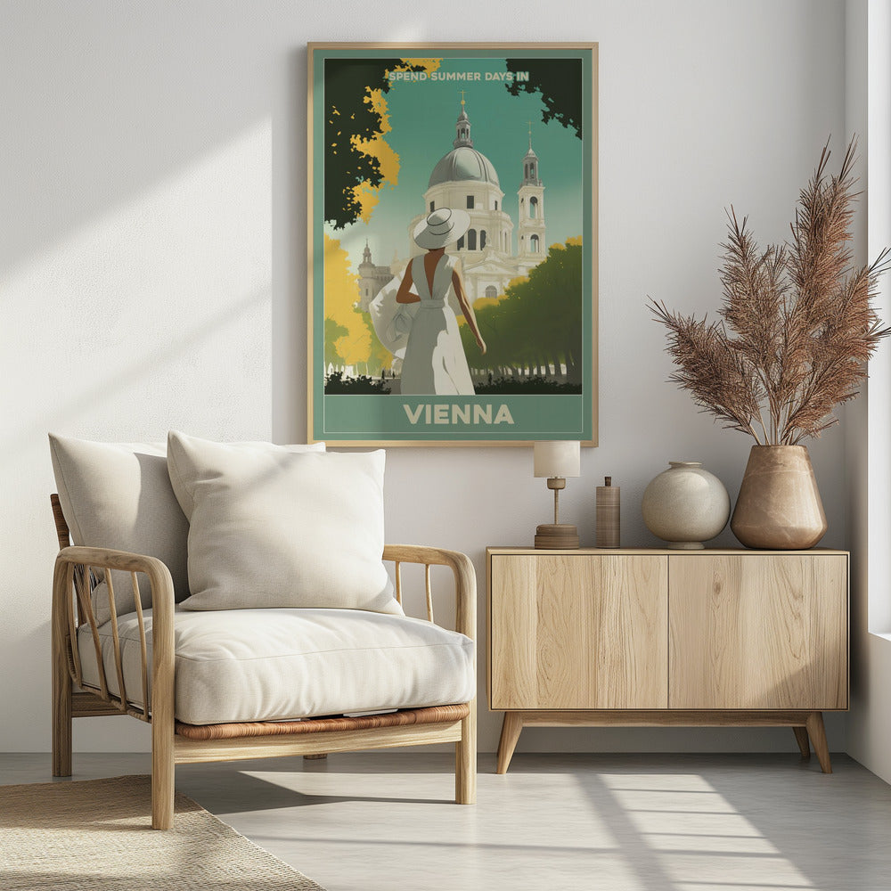 Vienna Summer Stroll - Poster / Art Print - interiör