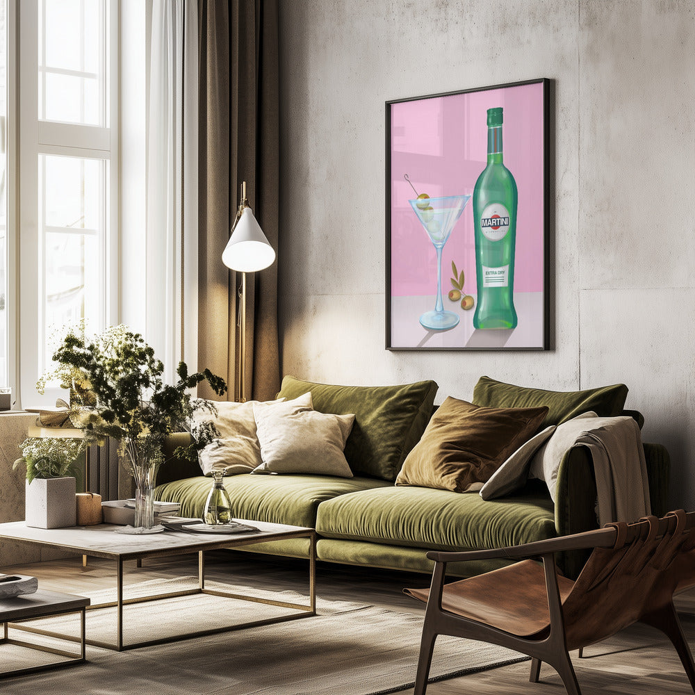 Martini Cocktail - Poster / Art Print - interiör
