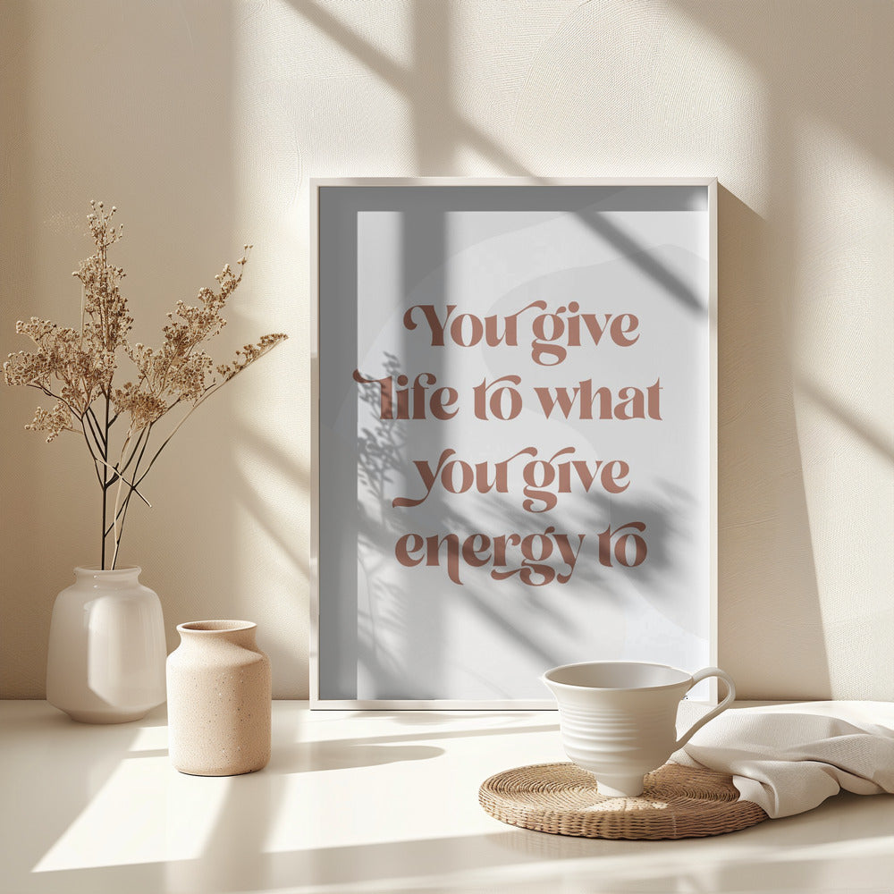 Life Energy - Poster / Art Print - interiör
