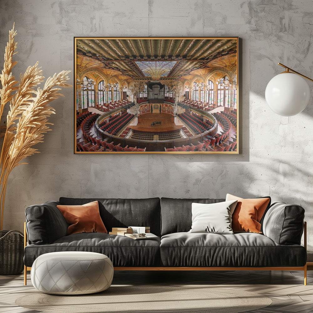 Inside the Palau - Poster / Art Print - interiör