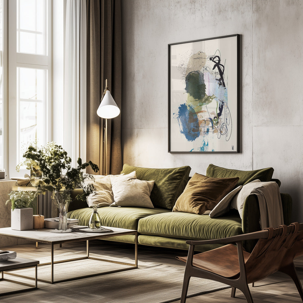 Twin Abstract - Poster / Art Print - interiör