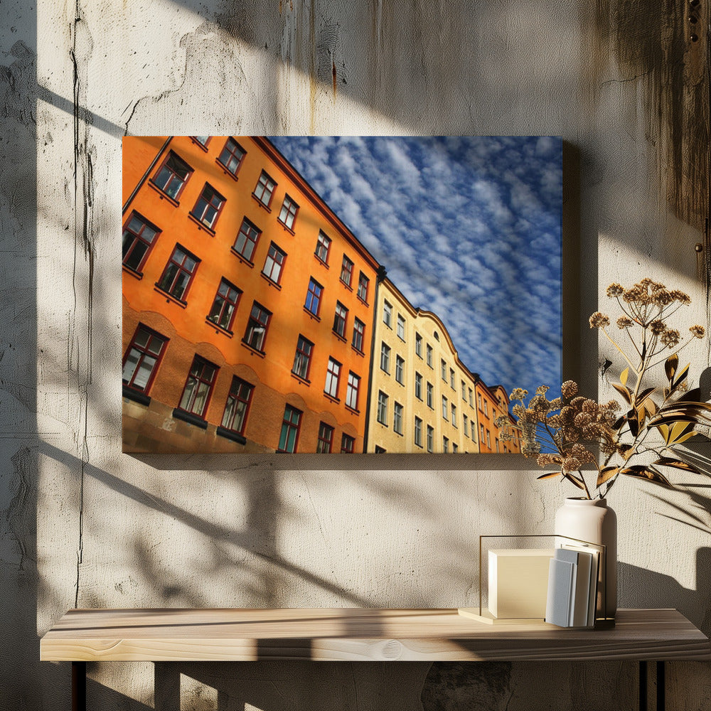 Yellow buildings - Poster / Art Print - interiör