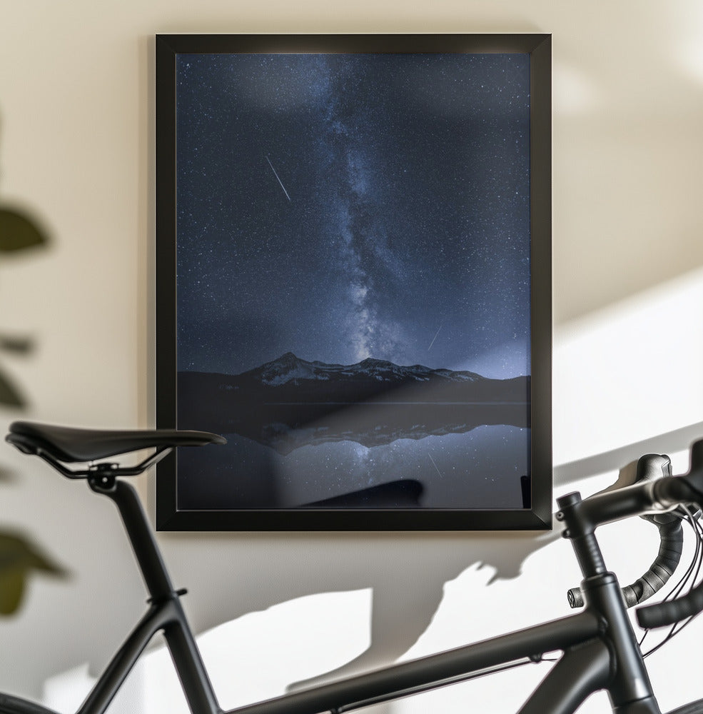 Galaxies Reflection - Poster / Art Print - interiör