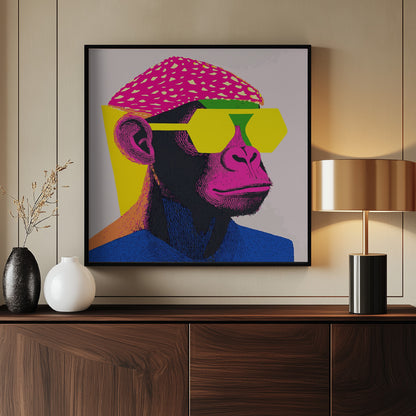 Cool Monkey - Poster / Art Print - interiör