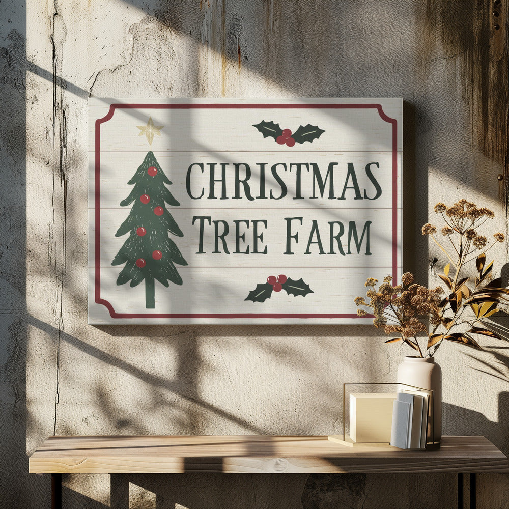 Christmas Tree Farm - Poster / Art Print - interiör