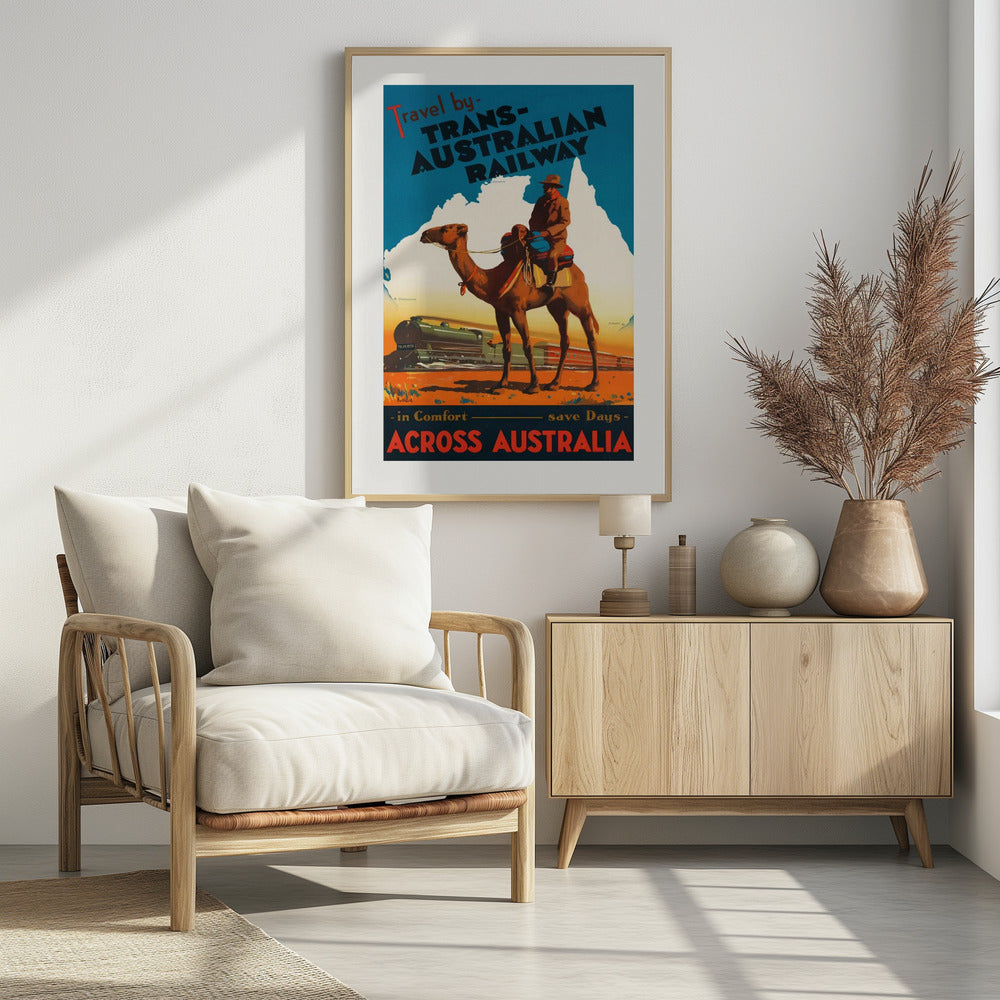 Trans Australian Railway Poster - Poster / Art Print - interiör
