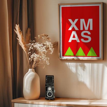 Bows and Baubles: Xmas Print Holiday Collection - Poster / Art Print - interiör