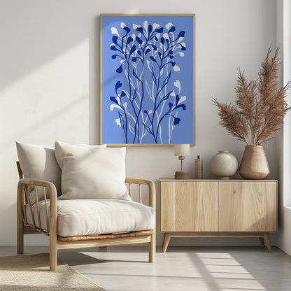 Blue Plants - Poster / Art Print - interiör