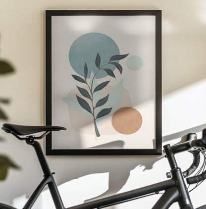 Azzurro Shapes No 2 - Poster / Art Print - interiör