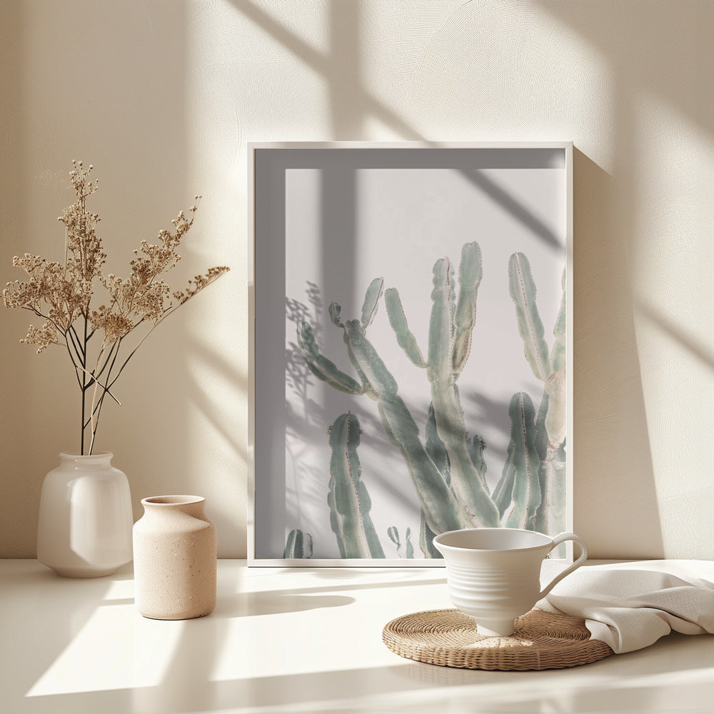 Sunrise Cactus - Poster / Art Print - interiör