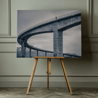 the lonely biker - Poster / Art Print - interiör