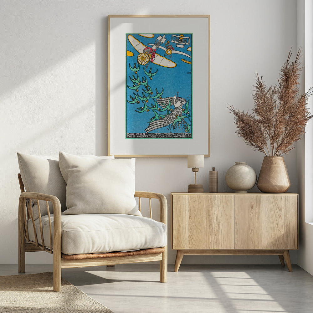 The Duke of Gramatneiss's Famous Pack of Birds - Poster / Art Print - interiör