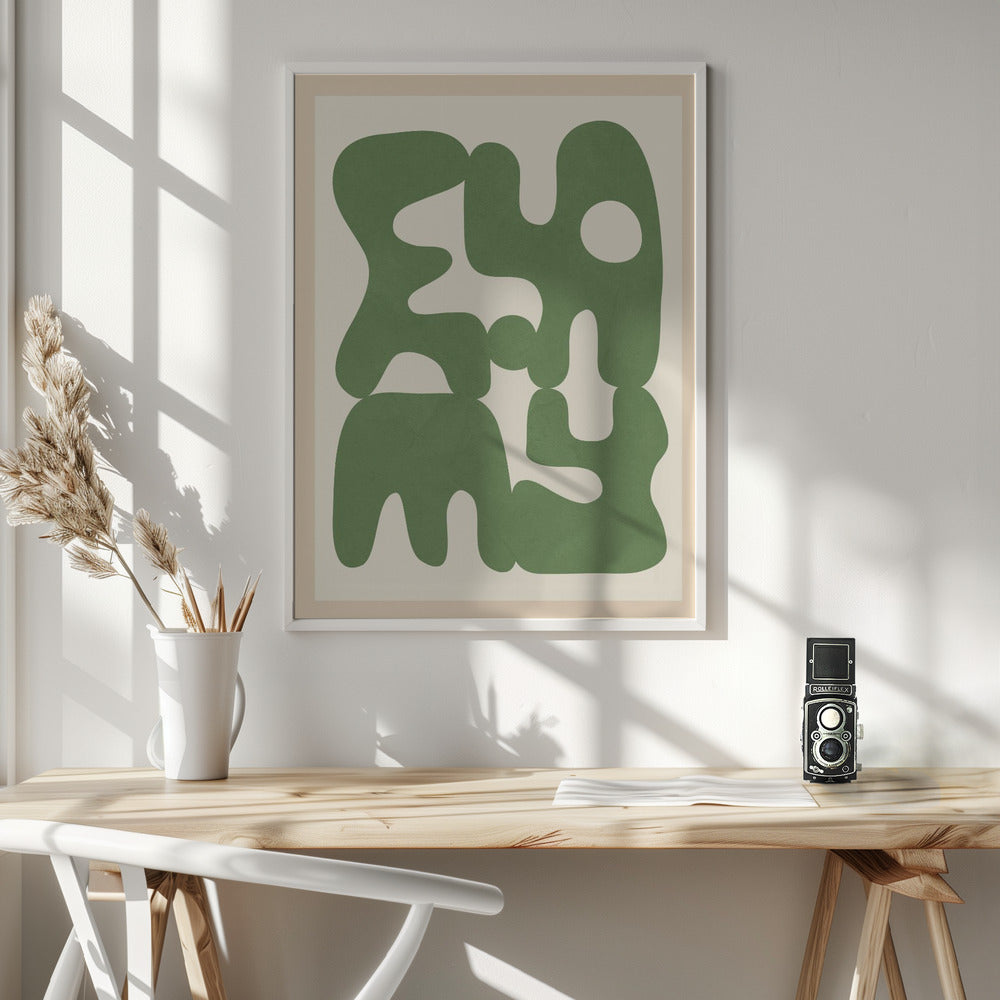 Organic Harmony Forms - Poster / Art Print - interiör