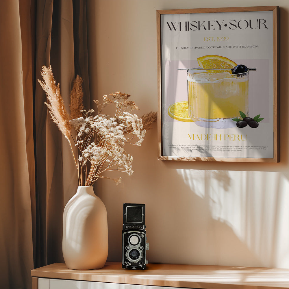 Whiskey sour print - Poster / Art Print - interiör
