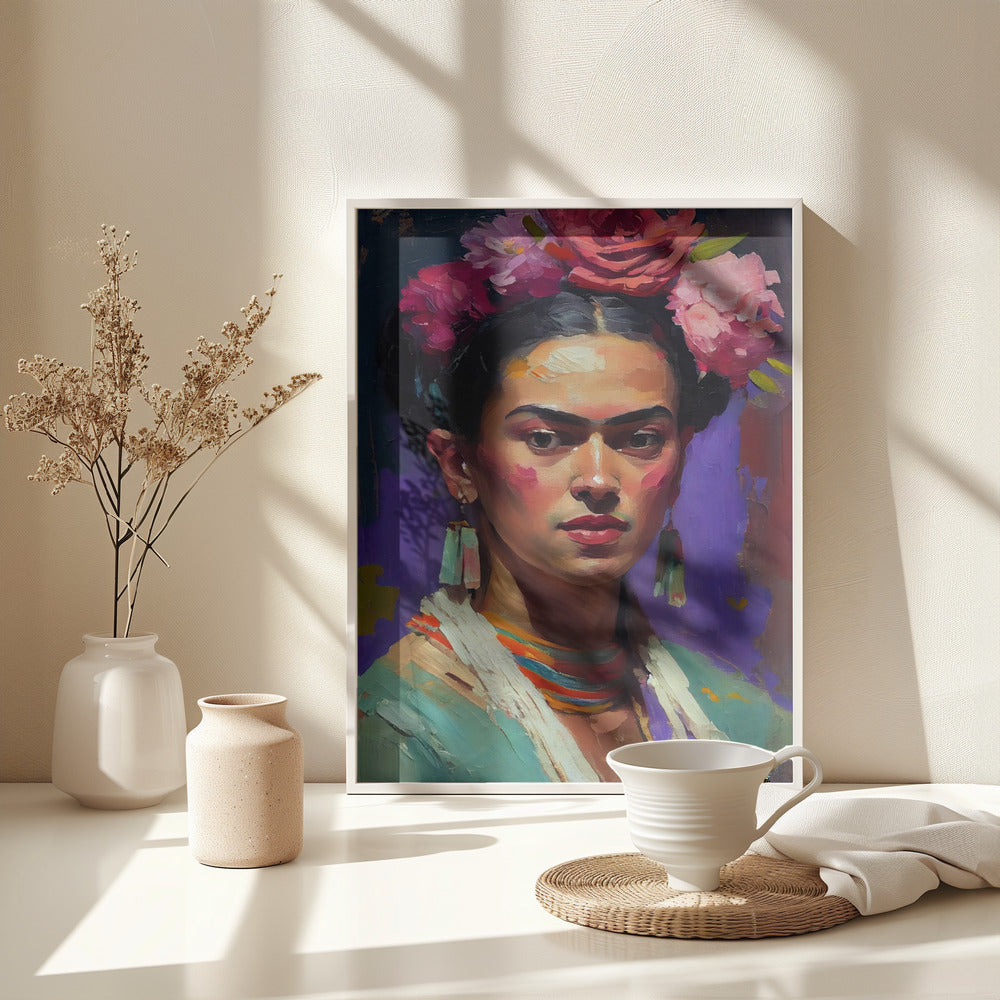 Portrait Of Frida - Poster / Art Print - interiör