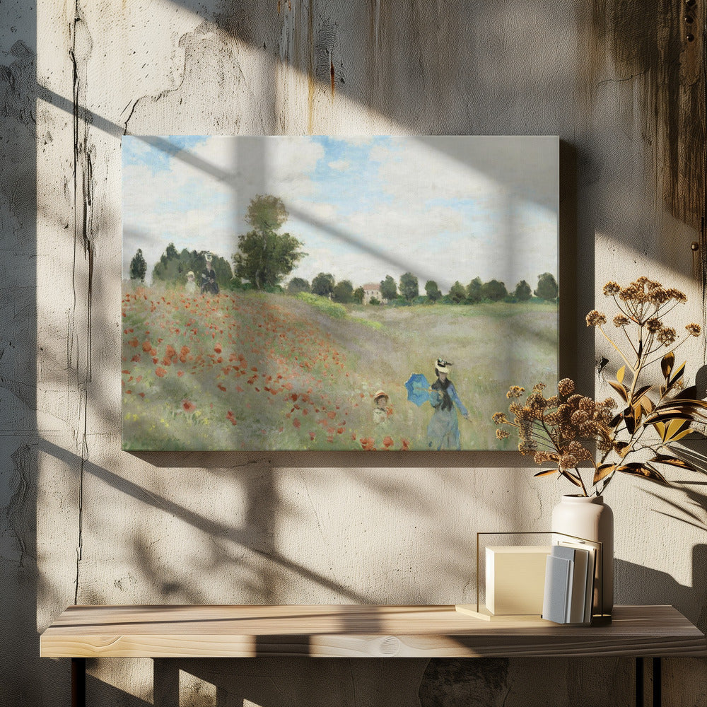 Poppy Field Near Argenteuil (1873) - Poster / Art Print - interiör
