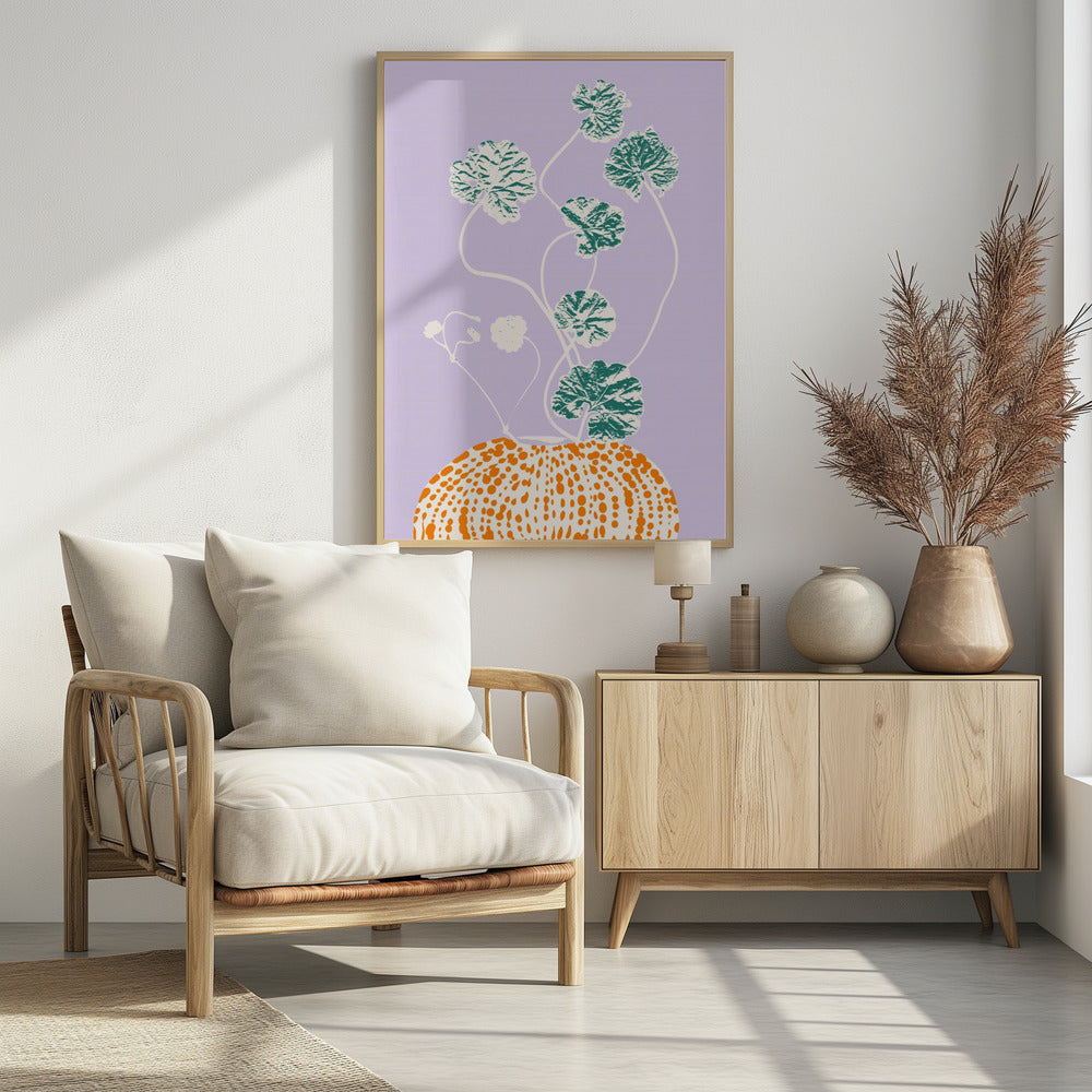 Plant based happyness Ajuga still life - Poster / Art Print - interiör