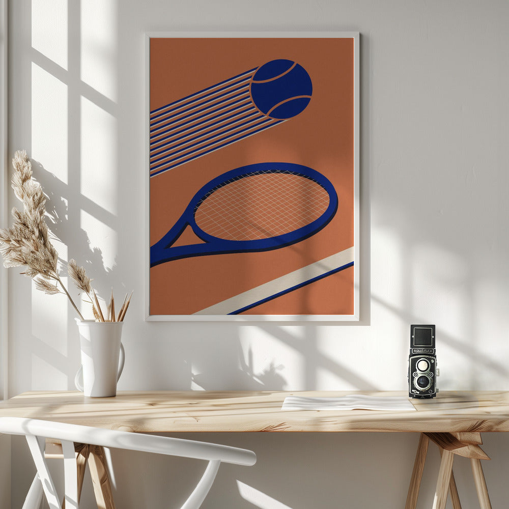 Tennis 80s - Poster / Art Print - interiör
